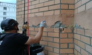 Обследование фасада здания в Туймазы в октябре